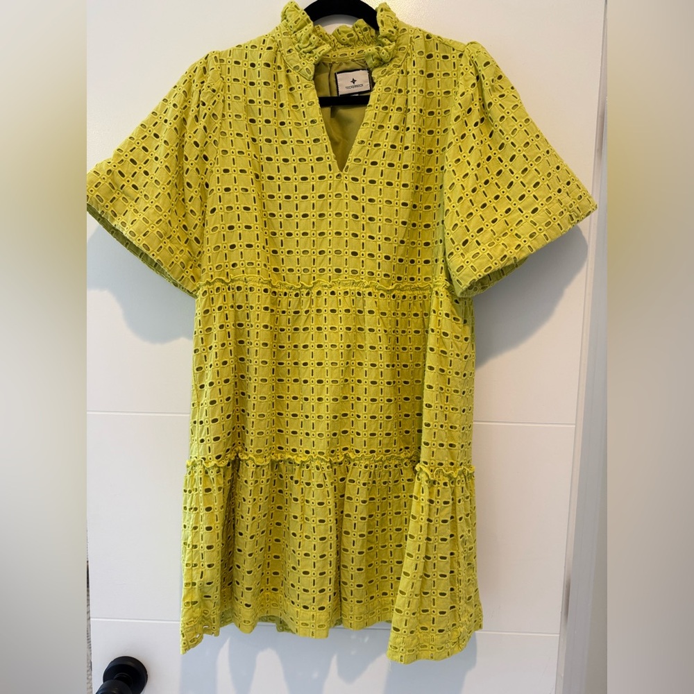Tuckernuck Lime Eyelet dress